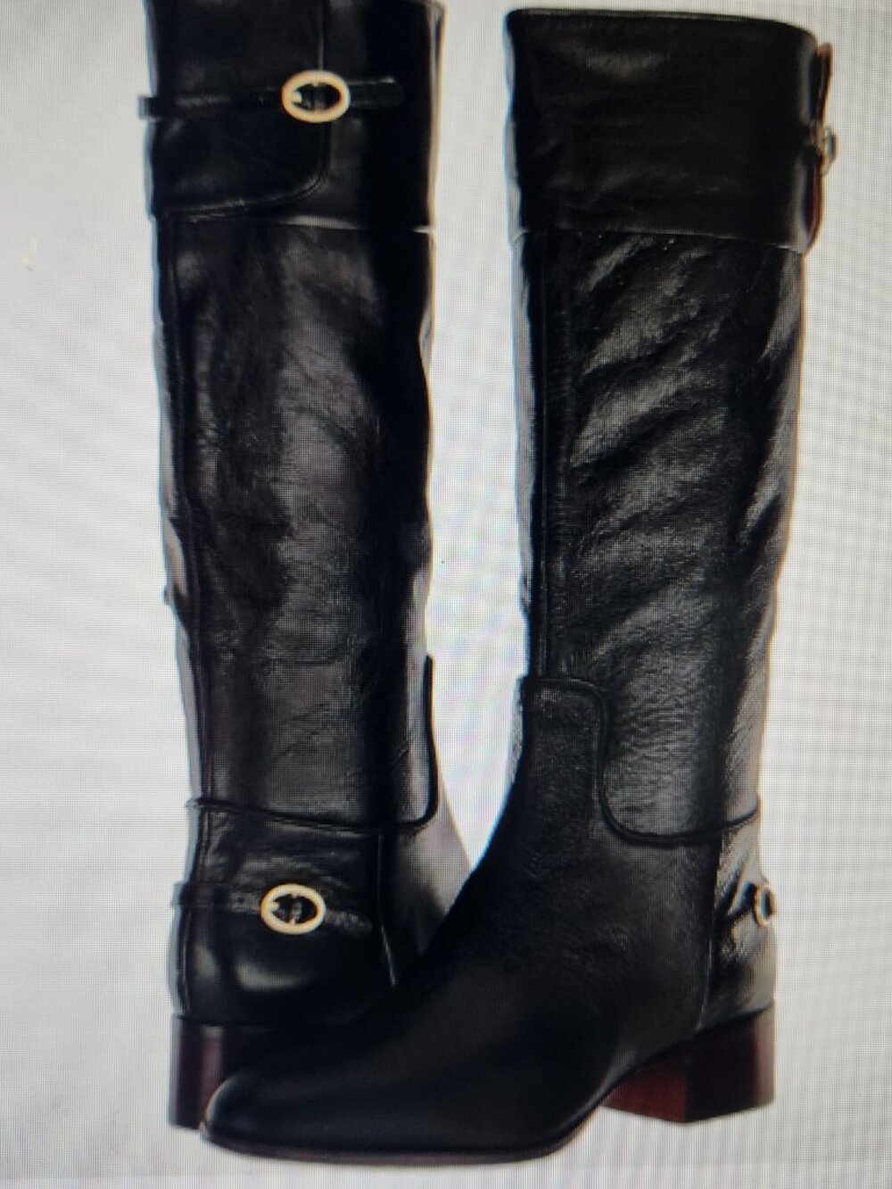 Franco Sarto Black Leather "Jazrin" Boots. NIB. Size 8